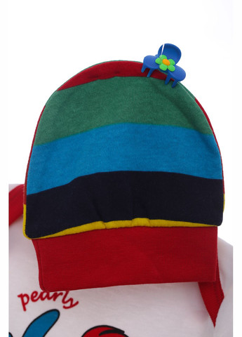 Червоний комплект боді, повзунки та шапочка трикотажний pearly червоний 68 см (42633) BABYKROHA