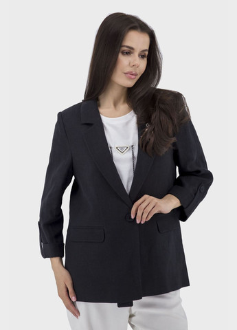 Жіночий лляний приталений піджак з брошкою (, ), 25728 Mare Sole (331619591)