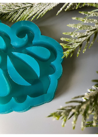 Молд Вензель широк для новогодних игрушек на елку силиконовая форма для эпоксидной смолы No Brand (370566746)