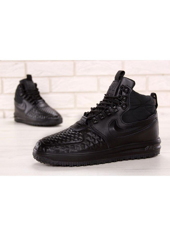 Черные демисезонные кроссовки мужские nike lunar force 17 duckboot black 5 найк дакбут No Brand