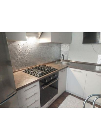 Самоклеюча алюмінієва плитка срібна мозаїка зі стразами 300х300х3мм (1824) 3D Loft (302236033)