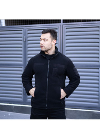 Толстовка флісова Voin з липучками Чорний Pobedov (364989415)