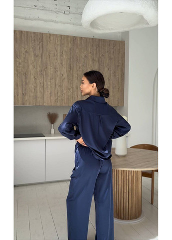 Домашний женский комплект брюки и рубашка шелк Nositi (365765667)