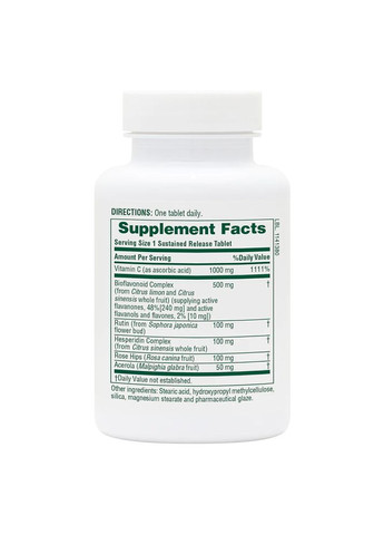 Витамины и минералы Super C Complex Sustained Release, 60 таблеток Natures Plus (322209638)