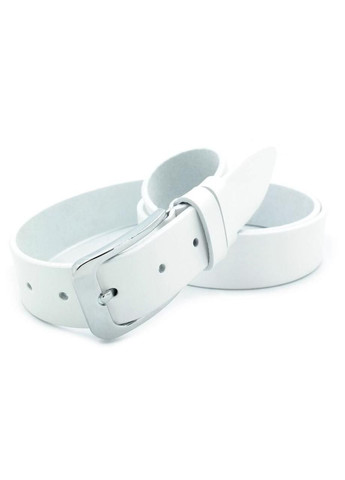 Чоловічий шкіряний ремінь Білий 3,5 см для чоловіків стильний пояс для одягу ProDobro (364671879)