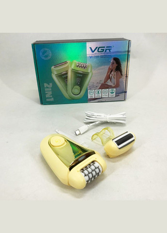 Електрична щітка для п'ят GR 2 до 1 V-758, Пила терка для п'ят, Електрична пемза VW-133 для педикюру VGR (351486428)