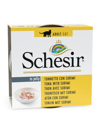 Вологий корм для кішок Cat Tuna Surimi зі смаком тунця із сурімі 85 г (8005852750068) Schesir (276394211)