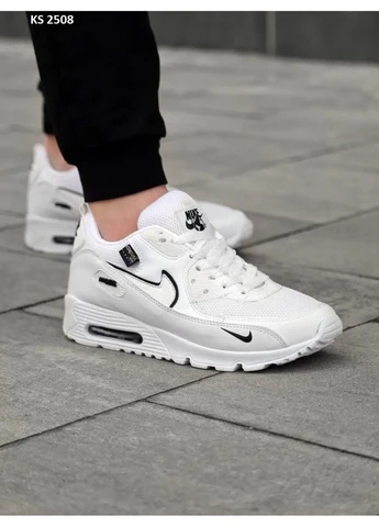 КРОСІВКИ ЖІНОЧІ NIKE AIR MAX 90 WHITE НАЙК АІР МАКС 90 No Brand білі демісезони (369388782)