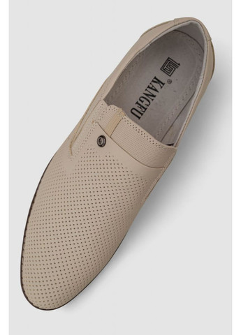 Бежевые туфли мужские с перфорацией Sport Line