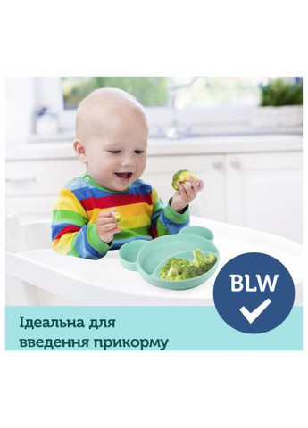 Тарелка детская Мишка на присоске Бирюзова (51/401_tur) Canpol Babies Ведмедик на присосці Бірюзова (366154168)