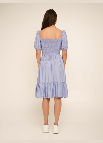 Голубое платье однотонное женское wtc02382 shop (2000990648730) LAWA однотонное