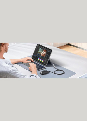 Адаптерпереходник USB C to USB 3.0 5Gbps 0.15м серый Jsaux (315696393)