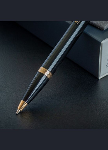 Подарунковий набір: Коробка + Кулькова ручка IM 17 Black GT BP Тризуб 22 032_TR + Блокнот Axent Partner Ukraine Cиній Parker (316626402)