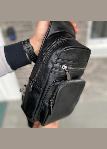 Нагрудная сумка слинг через плечо черная мужская Dominator No Brand (301083598)