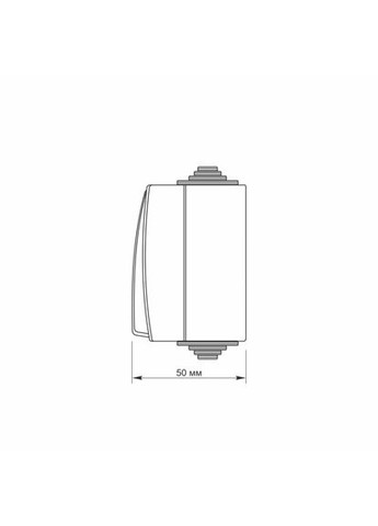 IP65 Выключатель наружный одноклавишный серый BINERA Videx (366298477)