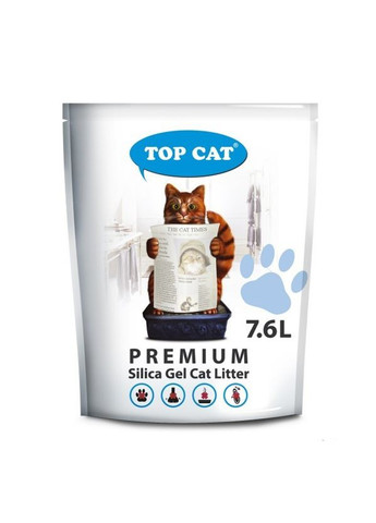 Наполнитель для кошачьего туалета premium 480118 силикагелевый 7,6 л Top Cat (266274675)
