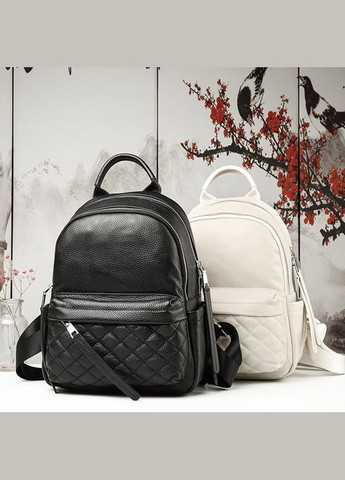 Женский городской рюкзак. Модный женский рюкзак. Рюкзак из натуральной кожи белый 23479 Tiding Bag (341309433)