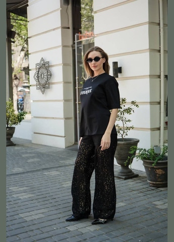 Жіночі гіпюрові штани палаццо на підкладці MonCher (347163955)