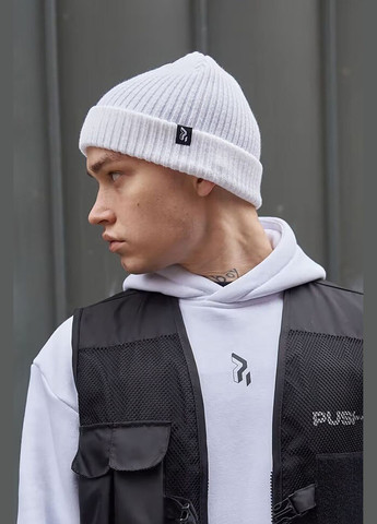 Унісекс шапка Basic білого кольору OGONPUSHKA (314903497)