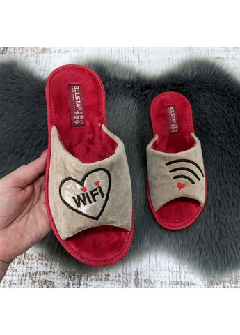 Бежевые тапочки домашние Белста