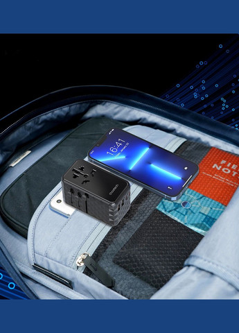 Зарядное устройство 4xUSB 100W PD (2хUSB-C+2хUSB-A) сharger diamond model черный CHOETECH (322768786)