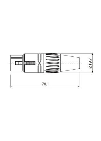 Роз'єм RX3FP-NT XLR female (мама) ROXTONE (326743322)