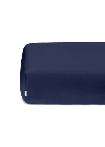 Двоспальна постіль з простирадлом на гумці Star America Dark Blue 180х220 см Cosas (307386801)