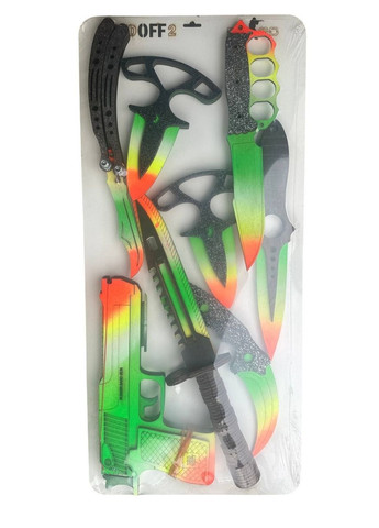 Набор деревянного оружия CS:GO Набор деревянного оружия CS-GO 8 шт Цвет Зеленый No Brand (330774769)