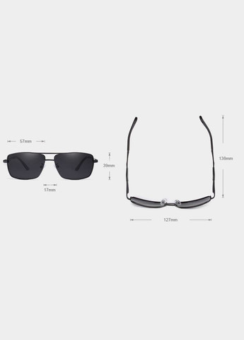 Мужские поляризационные солнцезащитные очки N7906 Silver Blue KINGSEVEN (303401447)