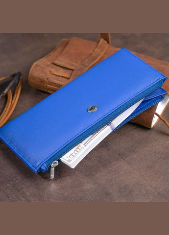 Горизонтальный тонкий кошелек из кожи унисекс 19329 st leather (329146433)