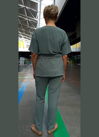 Женский брючный костюм лен/ 2 Льва (342414888)