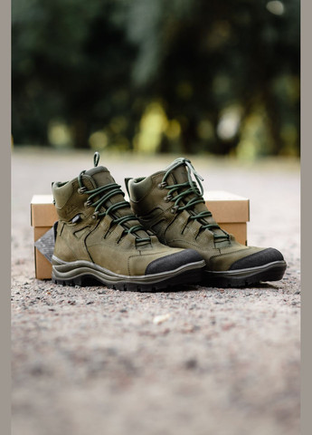 Шкіряні Демісезонні Жіночі Берці Тактичні. 36-40р Олива. Теплі та зручні! 45DF-2107 No Brand (301138829)