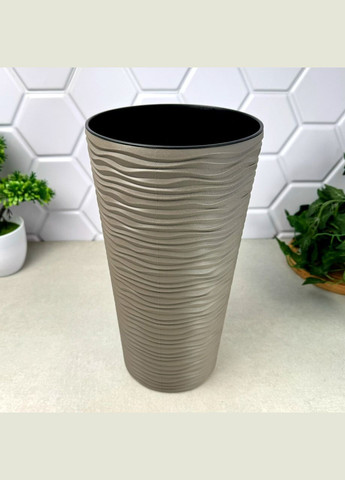 Високий подвійний вазон для пальми 10 л, Капучино Фьюжн Алеана (365814958)