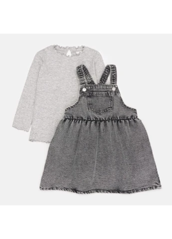 Серый демисезонный комплект (топ, платья) H&M