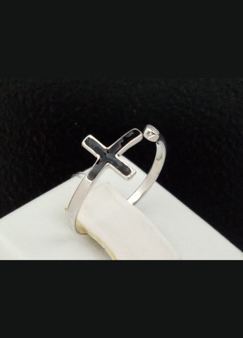 Серебряное кольцо с фианитом и эмалью. 901-01115 Qvaliz (297669727)