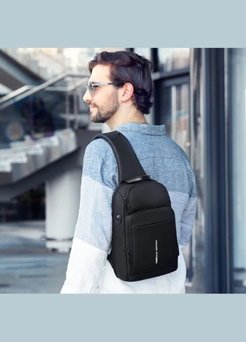 Рюкзак на одне плече MiniMax MR7618 з ортопедичною спинкою та USB-портом ( ) Mark Ryden (314865784)