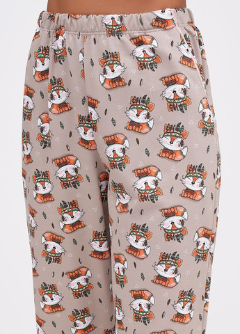 Кофейная зимняя пижама Lucci