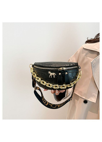 Женская классическая сумка 6079 через плече рептилия No Brand (344446617)