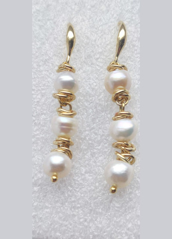 Серьги с жемчугом 2540 с пресноводным белым жемчугом MINOV (311310481)