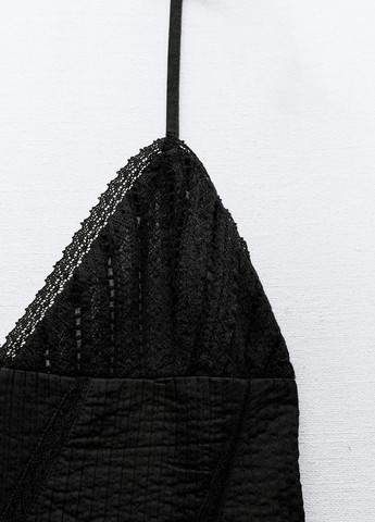 Чорна повсякденний сукня Zara з орнаментом