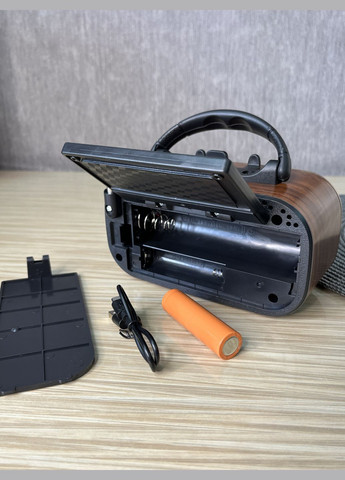 Радіоприймач RX-BT628S з акумулятором Bluetooth, USB, SD і сонячною панеллю Світлий Golon (337718866)