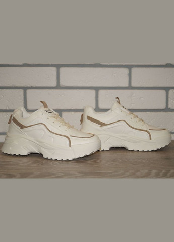 Кроссовки женские демисезонные бежевые Lilin Shoes бежевые демисезоны (317163736)
