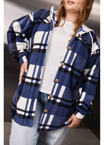 🖤Oversize сорочка з капюшоном та стильною спинкою | Розмірна сітка в описі Vione (368708838)