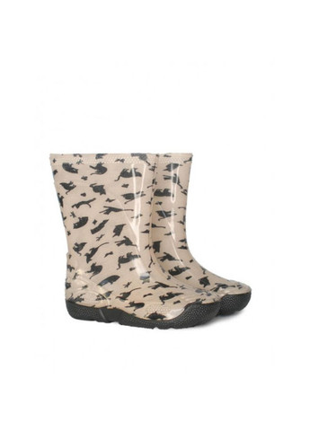 Розовые повседневные осенние сапоги детские пвх cartoon black cats Oldcom