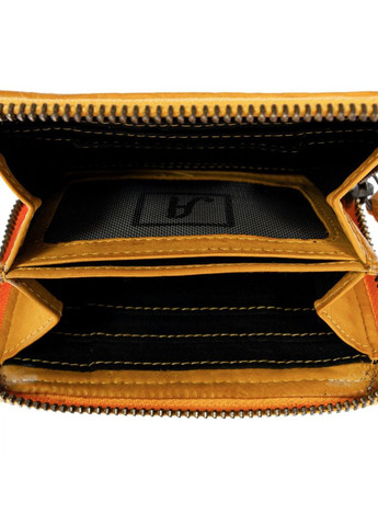 Жёлтый маленький женский кошелёк D80 Yellow Ashwood (303831631)