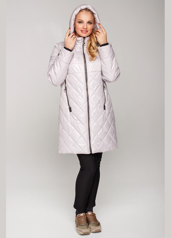 Перлове демісезонне Пальто Donna (01072-white50) MioRichi