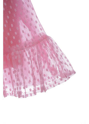 Синіти сукня з коротким рукавом бавовняна з гіпюром рожева akira 104 см (44794) BABYKROHA (323469952)