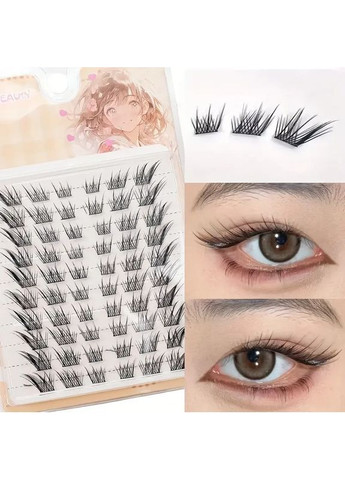 Накладные ресницы "Лисий стиль", 10 рядов, China (356130073)