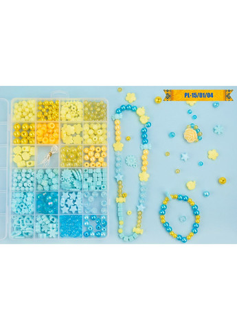 Набор детского бисера для создания украшений и браслетов, в ассортименте - No Brand PL-15/01/04 (371925030)