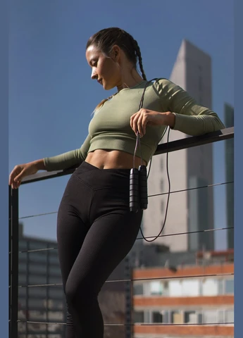 Скакалка скоростная 4210 Power Weighted Jump Rope Черная (2,7m.) (A012415) PowerPlay (313102445)